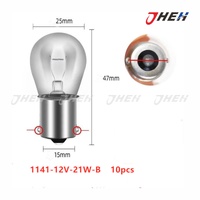 P21W BA15S 1141 White Reverse 10 Pcs in 1 Pack Fits Various Models 1141-12V-21W-B