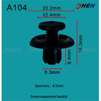 A104 Car Trim Clips 10 Pcs in 1 Pack Fits Toyota Models
