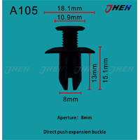 A105 Car Trim Clips 10 Pcs in 1 Pack Fits Toyota Models