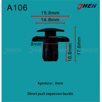 A106 Car Trim Clips 10 Pcs in 1 Pack Fits Toyota Models