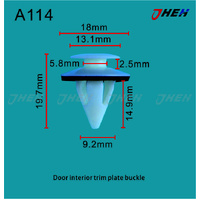 A114 Car Trim Clips 10 Pcs in 1 Pack Fits Toyota Models