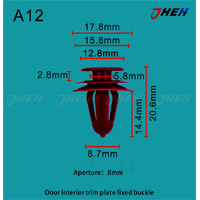 A12 Car Trim Clips 10 Pcs in 1 Pack Fits Toyota Models