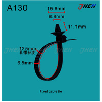A130 Auto Cable Zip Ties 10 Pcs in 1 Pack Fits Toyota Models