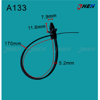 A133 Auto Cable Zip Ties 10 Pcs in 1 Pack Fits Toyota Models
