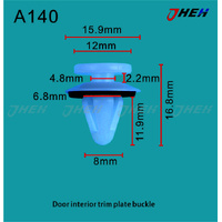 A140 Car Trim Clips 10 Pcs in 1 Pack Fits Toyota Models