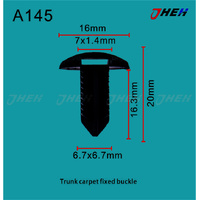 A145 Car Trim Clips 10 Pcs in 1 Pack Fits Toyota Models