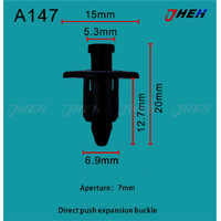 A147 Car Trim Clips 10 Pcs in 1 Pack Fits Toyota Models