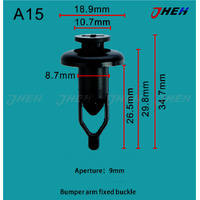 A15 Car Trim Clips 20 Pcs in 1 Pack Fits Toyota Models