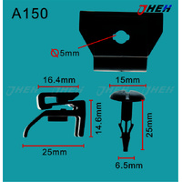 A150 Car Trim Clips 2 Pcs in 1 Pack Fits Toyota Models