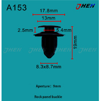 A153 Car Trim Clips 10 Pcs in 1 Pack Fits Toyota Models
