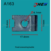A163 Auto U-Clip Nuts 10 Pcs in 1 Pack Fits Toyota Models