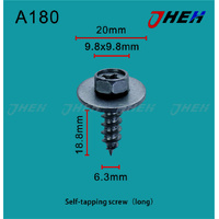 A180 Auto Body Screws 10 Pcs in 1 Pack Fits Toyota Models