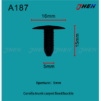 A187 Car Trim Clips 10 Pcs in 1 Pack Fits Toyota Models