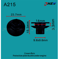 A215 Car Trim Clips 10 Pcs in 1 Pack Fits Toyota Models