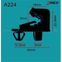A224 Car Trim Clips 2 Pcs in 1 Pack Fits Toyota Models
