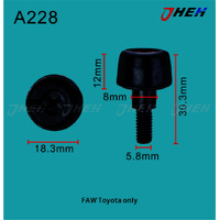 A228 Auto Rubber Bump Stops 2 Pcs in 1 Pack Fits Toyota Models