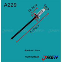 A229 Auto Blind Rivets 10 Pcs in 1 Pack Fits Toyota Models