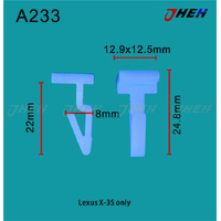 A233 Car Trim Clips 10 Pcs in 1 Pack Fits Toyota Models