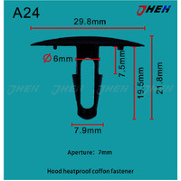 A24 Car Trim Clips 10 Pcs in 1 Pack Fits Toyota Models