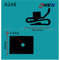 A246 Auto U-Clip Nuts 10 Pcs in 1 Pack Fits Toyota Models