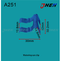 A251 Auto U-Clip Nuts 10 Pcs in 1 Pack Fits Toyota Models