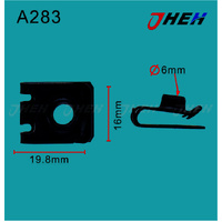 A283 Auto U-Clip Nuts 10 Pcs in 1 Pack Fits Toyota Models