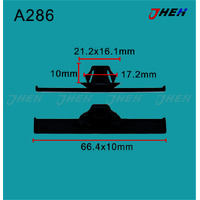 A286 Car Trim Clips 2 Pcs in 1 Pack Fits Toyota Models