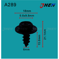 A289 Auto Body Screws 10 Pcs in 1 Pack Fits Toyota Models