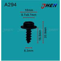 A294 Auto Body Screws 10 Pcs in 1 Pack Fits Toyota Models