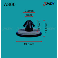 A300 Car Trim Clips 10 Pcs in 1 Pack Fits Toyota Models