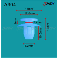 A304 Car Trim Clips 10 Pcs in 1 Pack Fits Toyota Models