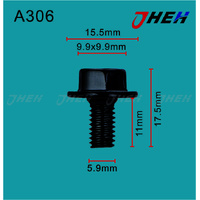 A306 Auto Body Screws 10 Pcs in 1 Pack Fits Toyota Models