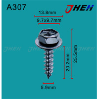 A307 Auto Body Screws 10 Pcs in 1 Pack Fits Toyota Models
