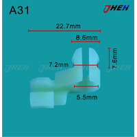A31 Car Trim Clips 10 Pcs in 1 Pack Fits Toyota Models