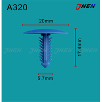 A320 Car Trim Clips 10 Pcs in 1 Pack Fits Toyota Models