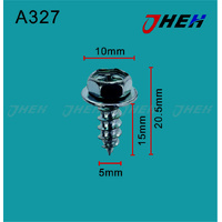 A327 Auto Body Screws 10 Pcs in 1 Pack Fits Toyota Models