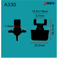 A330 Car Trim Clips 10 Pcs in 1 Pack Fits Toyota Models