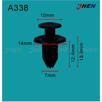 A338 Car Trim Clips 10 Pcs in 1 Pack Fits Toyota Models