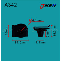 A342 Auto U-Clip Nuts 10 Pcs in 1 Pack Fits Toyota Models