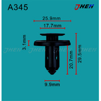A345 Car Trim Clips 10 Pcs in 1 Pack Fits Toyota Models