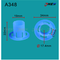 A348 Car Trim Clips 2 Pcs in 1 Pack Fits Toyota Models