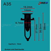 A35 Car Trim Clips 10 Pcs in 1 Pack Fits Toyota Models