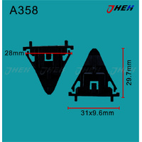 A358 Car Trim Clips 5 Pcs in 1 Pack Fits Toyota Models