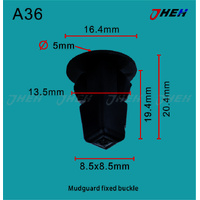 A36 Car Trim Clips 10 Pcs in 1 Pack Fits Toyota Models