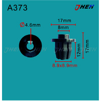 A373 Car Trim Clips 10 Pcs in 1 Pack Fits Toyota Models