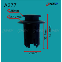 A377 Car Trim Clips 2 Pcs in 1 Pack Fits Toyota Models