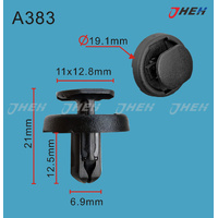 A383 Car Trim Clips 10 Pcs in 1 Pack Fits Toyota Models