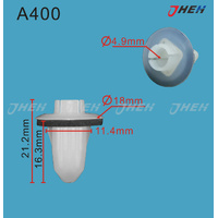 A400 Car Trim Clips 10 Pcs in 1 Pack Fits Toyota Models