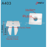 A403 Car Trim Clips 10 Pcs in 1 Pack Fits Toyota Models