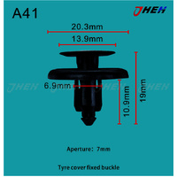 A41 Car Trim Clips 10 Pcs in 1 Pack Fits Toyota Models